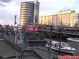 large Amsterdam prostitute cockriding tourist